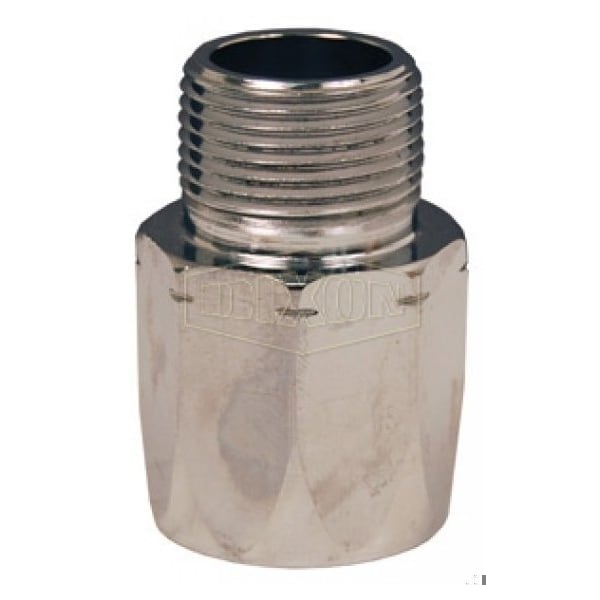Permanent Coupling, 3/4 in Nominal, MNPT, Brass, Domestic